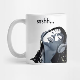 sshhh music listener Mug